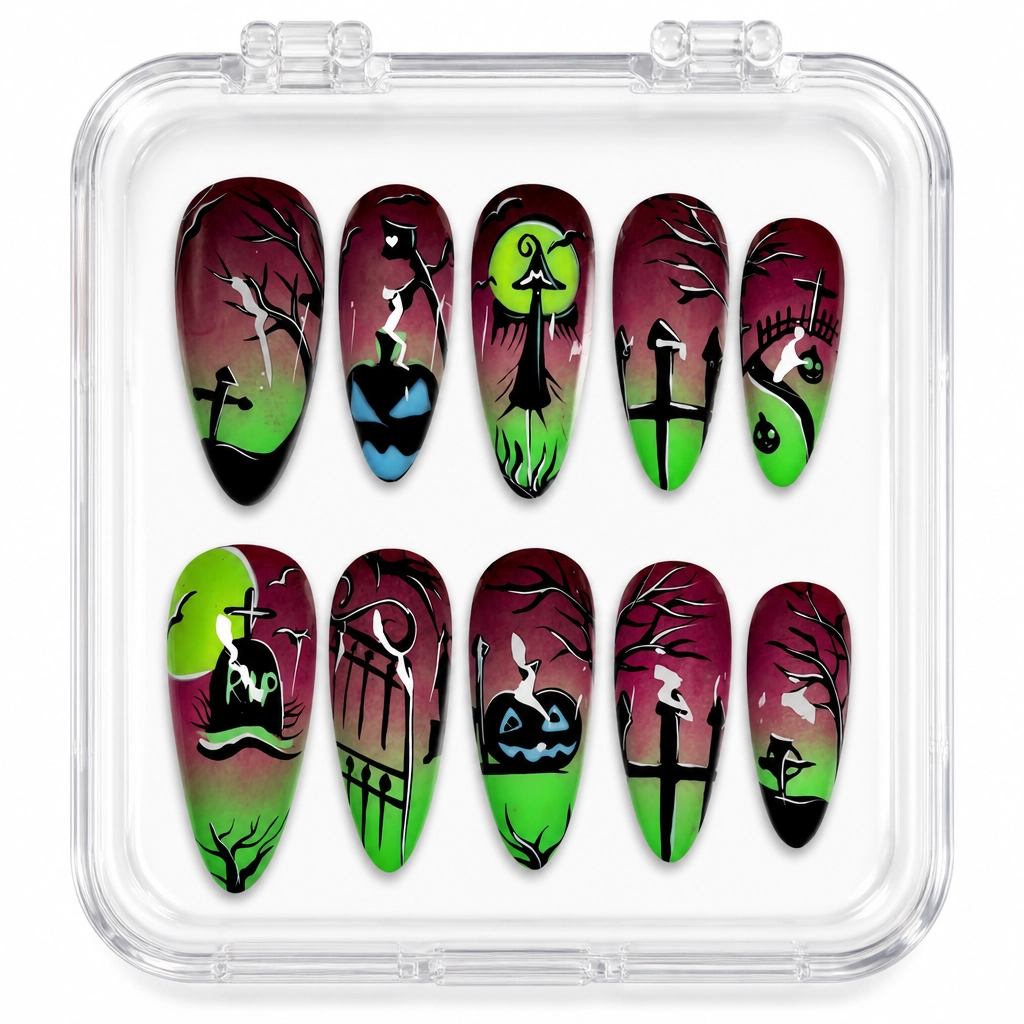 Press-on Nails Wholesale $14.90 Ghostly Glam by Yabe Vietnam