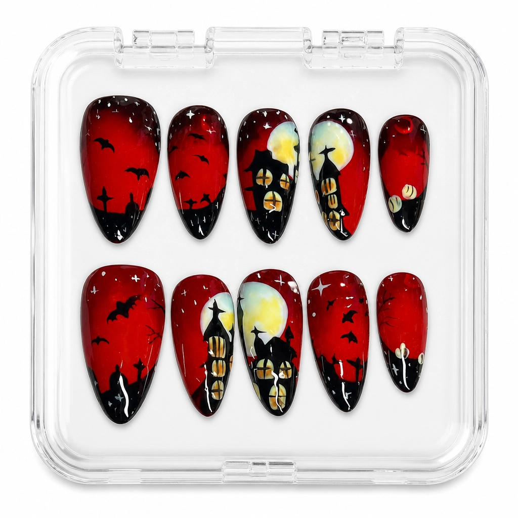 Press-on Nails Wholesale $14.90 Haunting Nights by Yabe Vietnam