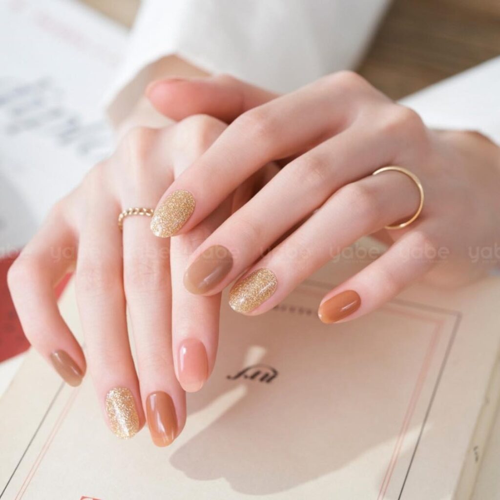 Nailbox phong cách vintage cổ điển màu trầm
