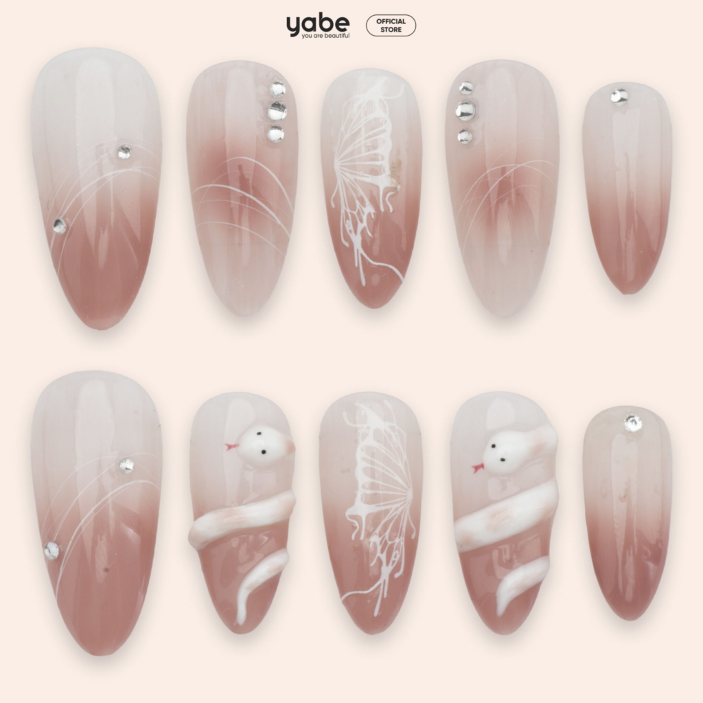 Thiết kế nailbox Ombre chuyển màu hiện đại
