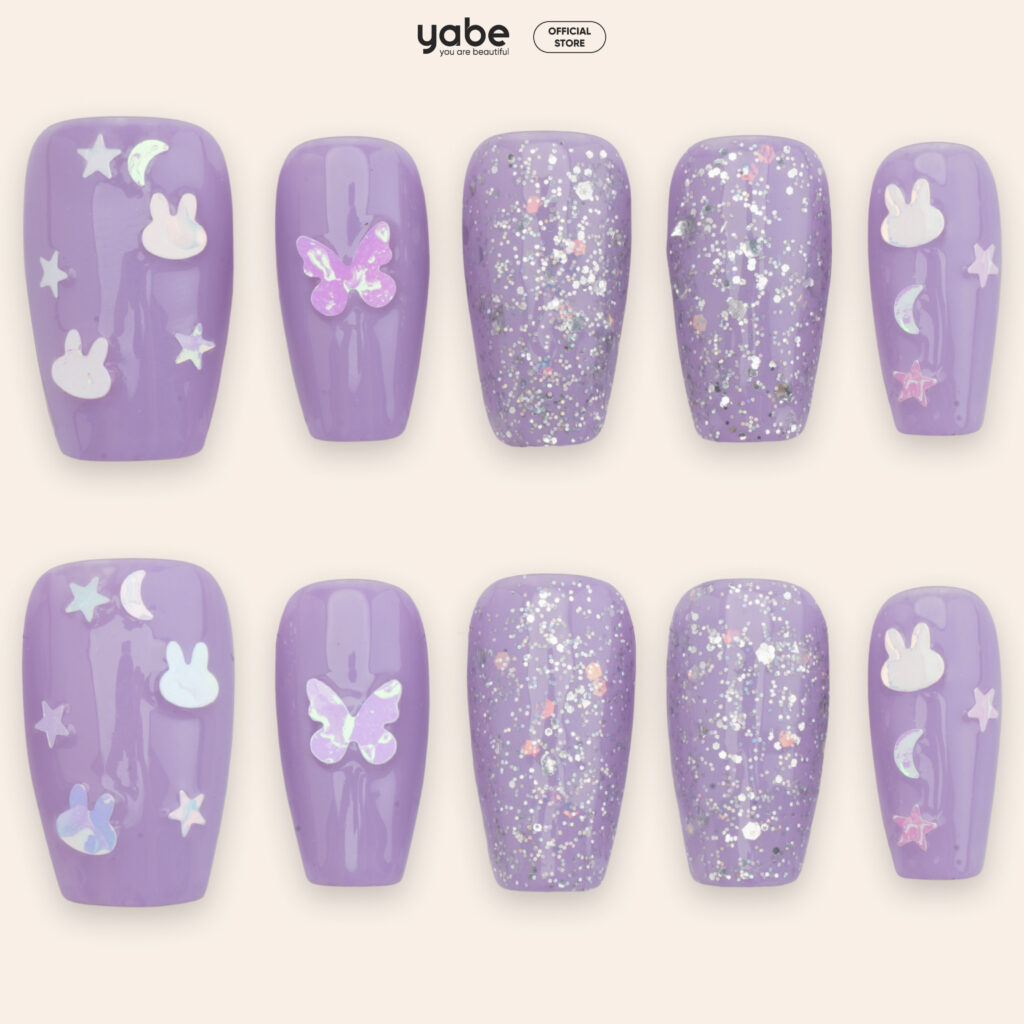 Nailbox cute Lovely Purple